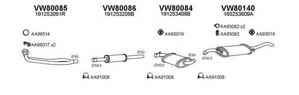 VENEPORTE 800245 Exhaust System